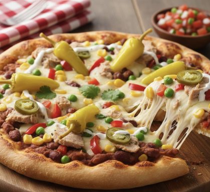 Mexikanische Thunfisch Pizza