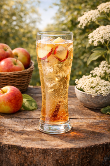 Apfel-Holunder Limonade