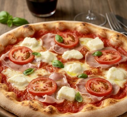 Schinken - Tomaten - Käse Pizza